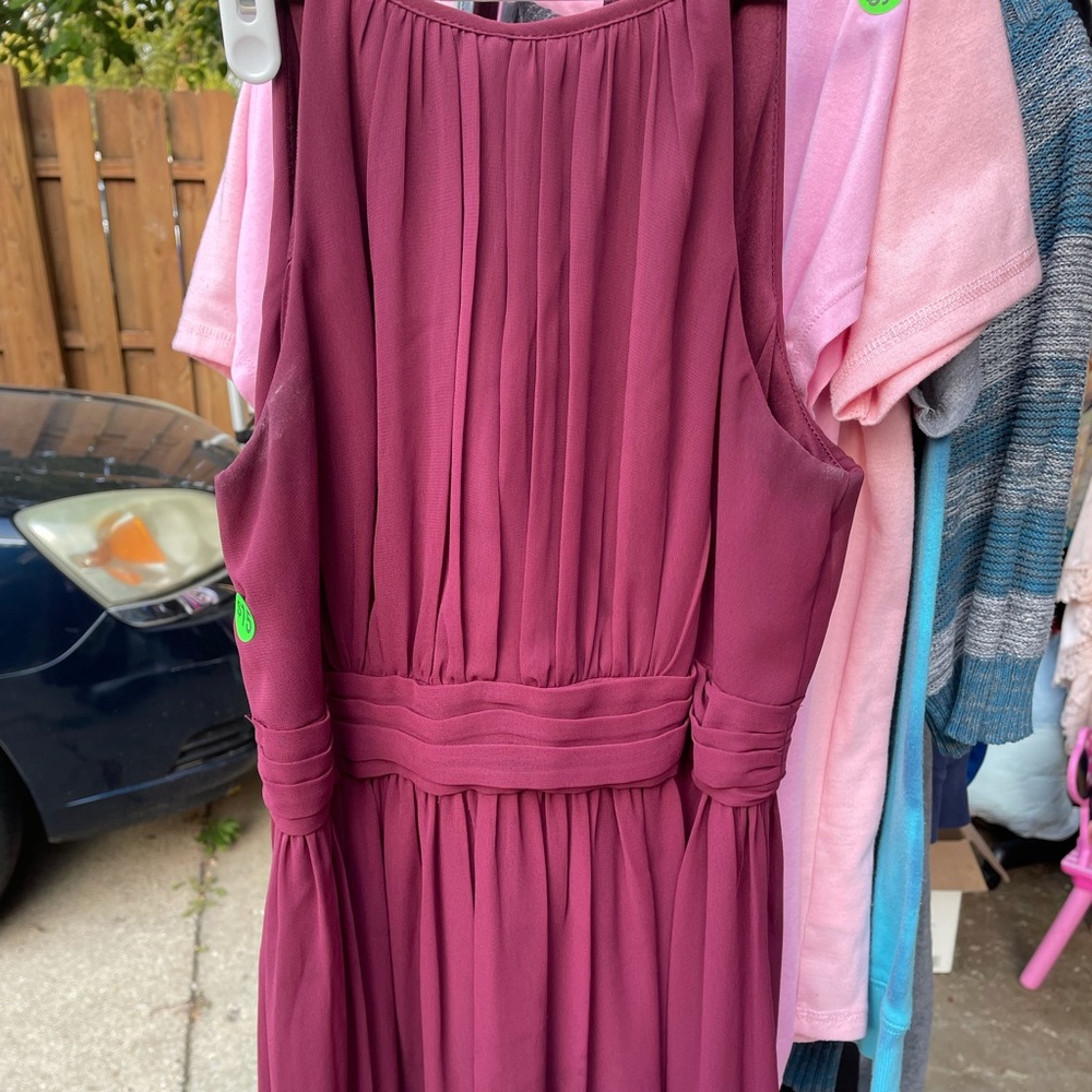 Jr. Bridesmaid dress, worn once size 15, wine color